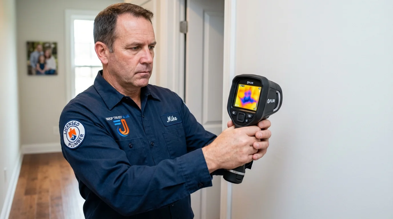 Thermal imaging leak detection by Johns Plumbing LLC in Pipestone
